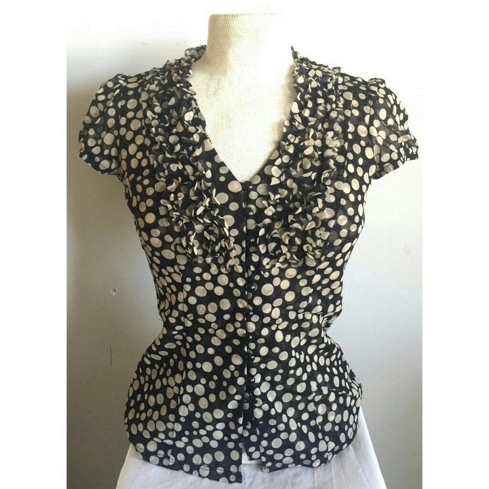 INC Polka Dot Top